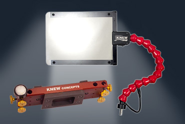 Accessory Plate Package with LED Illuminated Flex Mount Face Shield without Bench Pin