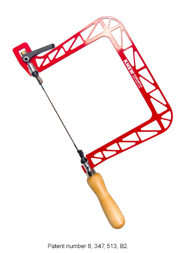 6.5-inch Coping Saw. Patent number 8, 347, 513, B2.