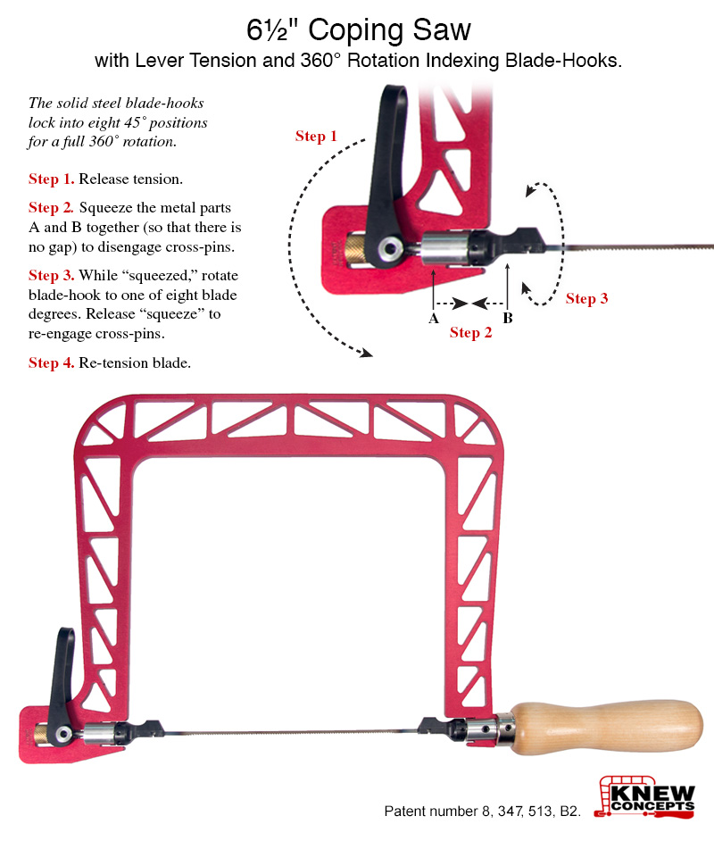 Knew Concepts Aluminum Fret Saw Frame