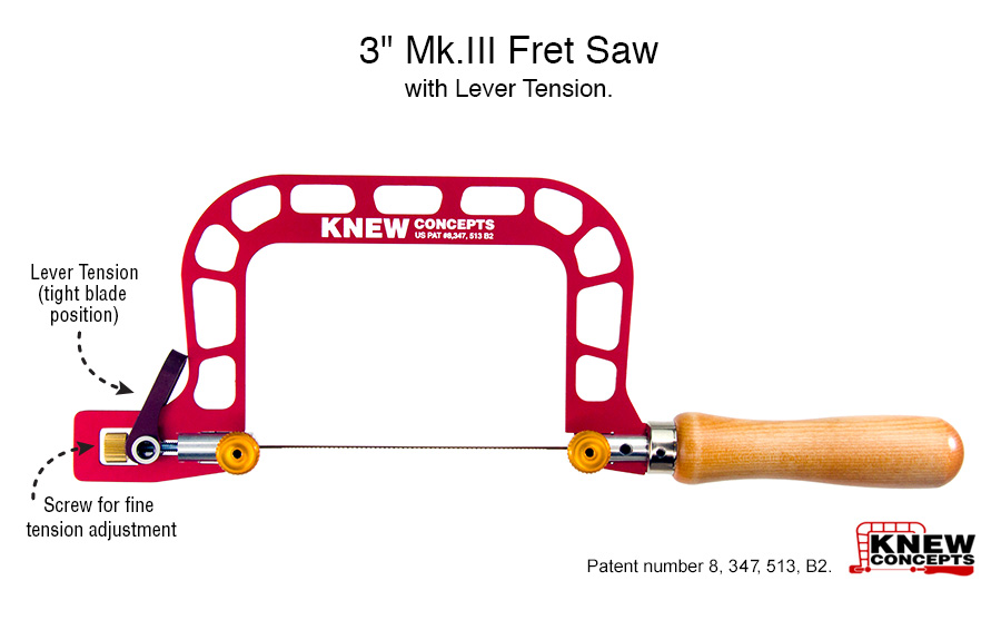 Knew Concepts 3” Mk.III Fret Saw With Screw Tension