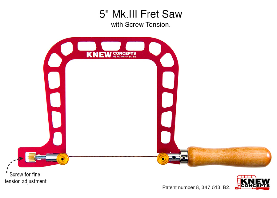 Knew Concepts 3” Mk.III Fret Saw With Lever Tension And Swivel