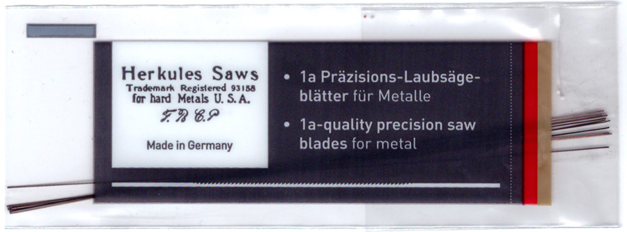 Jewelers saw blade assortment